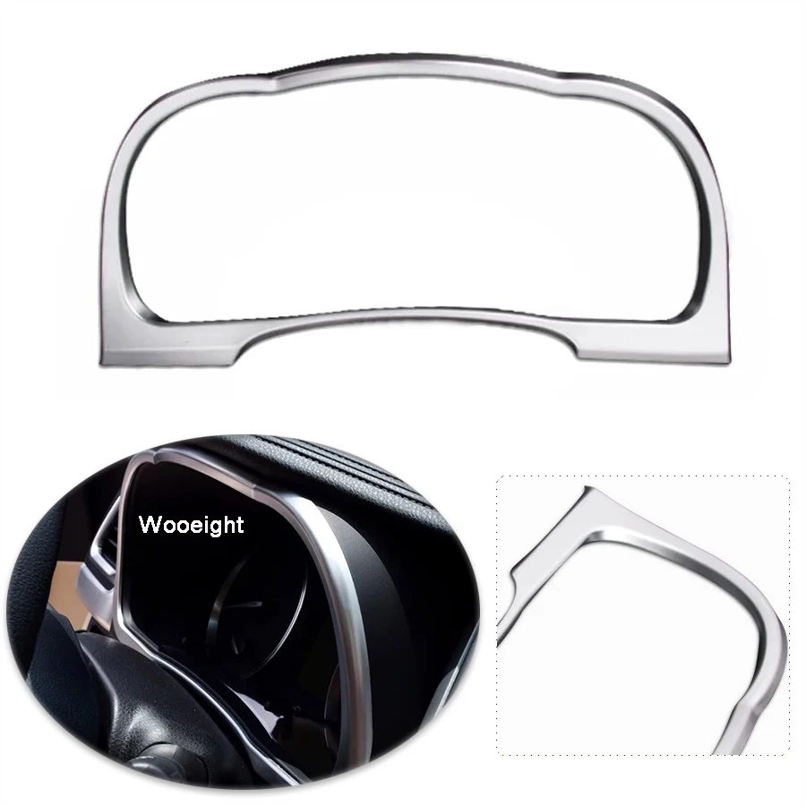 Car Interior Dashboard Trim For Toyota Highlander  Kluger 2014 2015 2016 2017 Styling Chrome Instrument Panel Cover Frame (4)