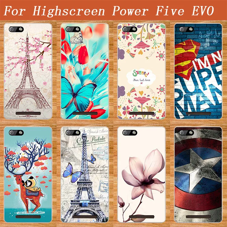 Новое поступление мягкий ТПУ чехол для телефона Highscreen Power Five EVO 5 &quotpower Evo 8 цветов