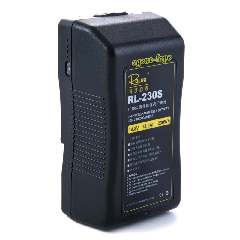 

230Wh Li-ion Lithium Rechargeable Battery V-Mount V-Lock for DSLR BMCC RED FS700 F55 Amira Alexa