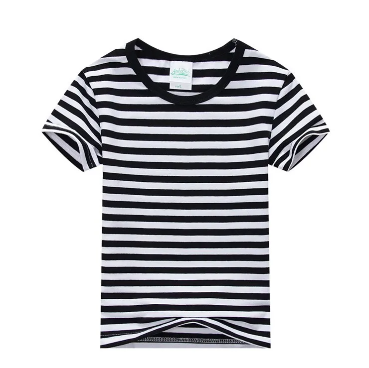 코튼 스트라이프 키즈 티셔츠