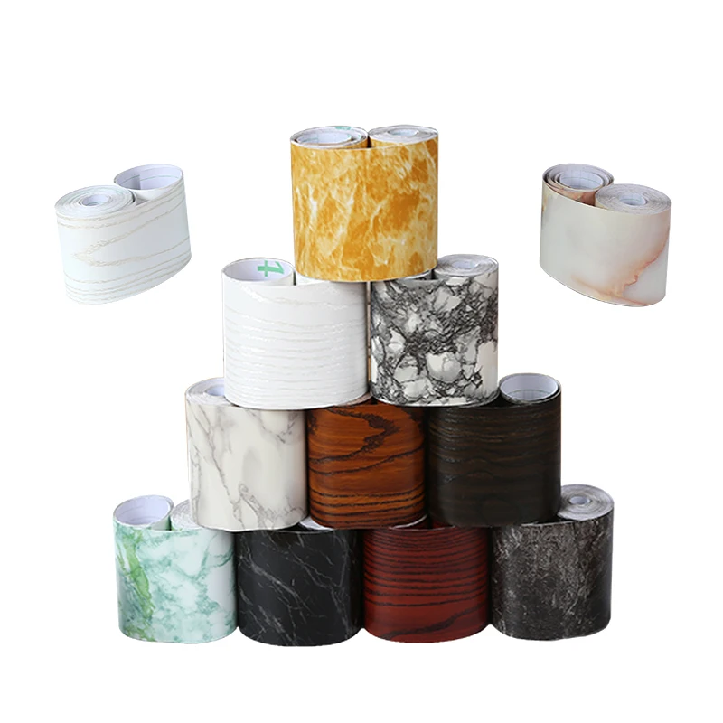 10x500cm/Roll PVC Self-adhesive Living Room Kitchen Skirting Line Wall Stickers Waterproof Bathroom Stickers Corner Line 10x500cm/Roll PVC Self-adhesive Living Room Kitchen Skirting Line Wall Stickers Waterproof Bathroom Stickers Corner Line