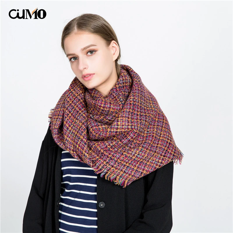 

Ou Mo Brand Design Women Scarf Soft Warm Scarf Winter Shawl Fashion cachecol Thicken Long echarpe Women shawl 140*135cm