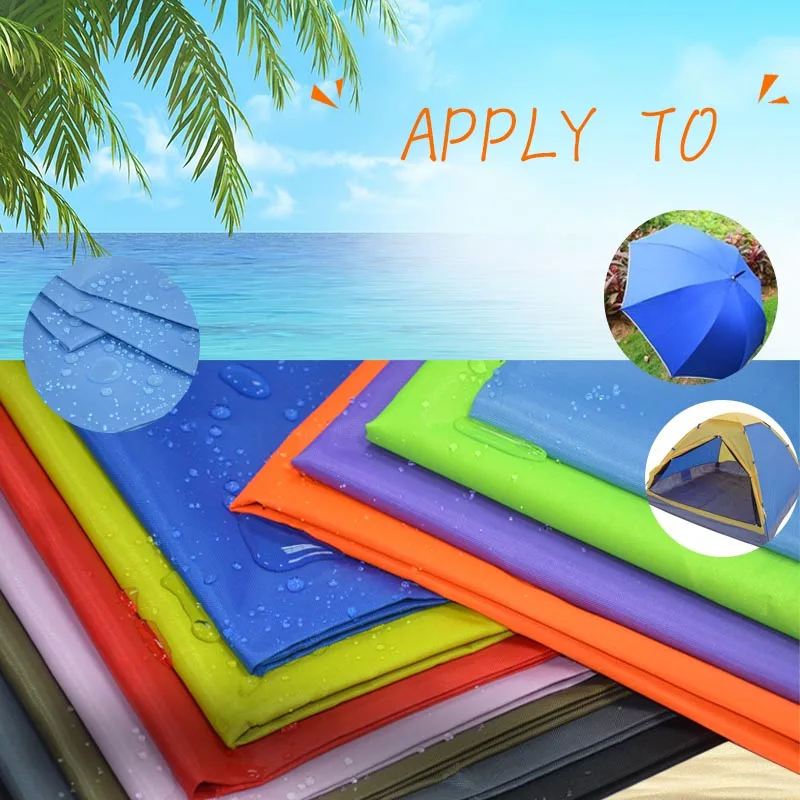 100*150 см размер 300D УФ Серебряная оксфордская водонепроницаемая ткань для солнцезащитных теней, пляжный зонтик ткань Оксфорд