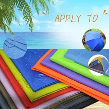 100*150 см размер 300D УФ Серебряная оксфордская водонепроницаемая ткань для солнцезащитных теней, пляжный зонтик ткань Оксфорд