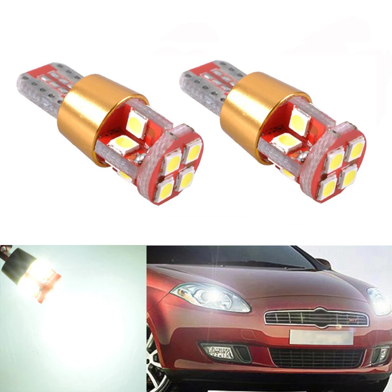 

2x T10 LED W5W LED Car LED 12V Auto Lamp Clearance Light Parking For FIAT 500 Punto Stilo Palio Freemont Bravo Ducato Doblo