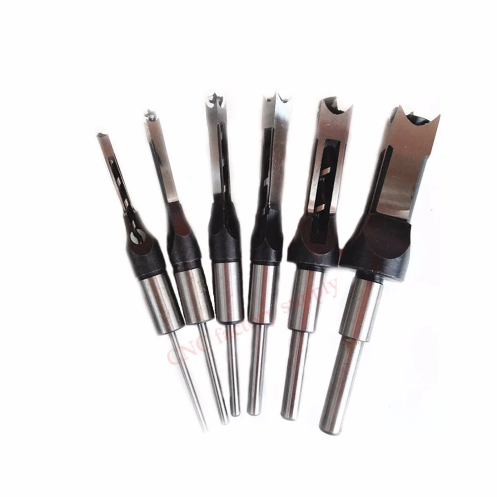 

10mm/16mm Metric Square Hole Mortiser Drill Bit Mortising Chisel Woodworking Electric Drill Cutter Tool Mayitr 1/2' 3/8' 1/4'