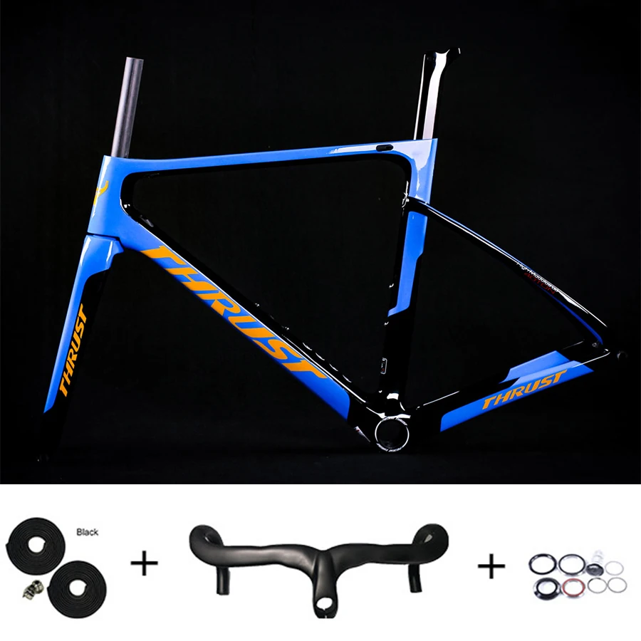 Perfect Carbon Road Frame T1000 Carbon Fiber Bike Frame Carbon Frame with 3K Integrated Handlebar Carbon Road Frame 4 Perfect Carbon Road Frame T1000 Carbon Fiber Bike Frame Carbon Frame with 3K Integrated Handlebar Carbon Road Frame 4