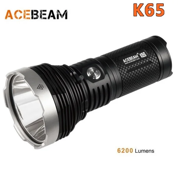 

New AceBeam K65 Cree XHP70.2 LED 6200 Lumens Powerful LED Flashlight Torch ( 18650 )