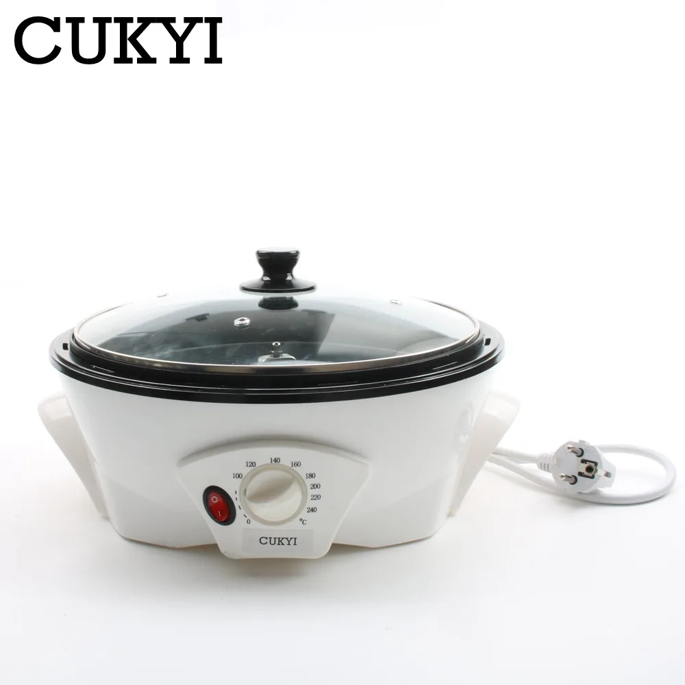 CUKYI Electric Coffee beans Home coffee roaster machine roasting 220V non-stick coating baking tools household Grain drying CUKYI Electric Coffee beans Home coffee roaster machine roasting 220V non-stick coating baking tools household Grain drying