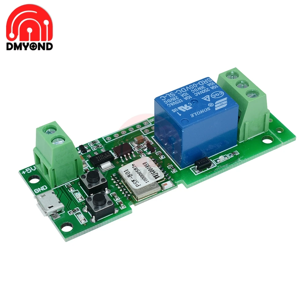 

WiFi Smart Switch Relay Module Wireless DC 5v For Smart Home FOR Apple FOR Android App Control Controoler Self-lock 433Mhz