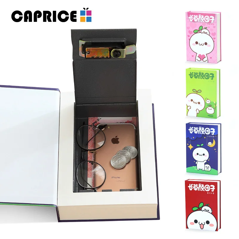 

Paper Book Safe Money Saving Password Metal Box Key Lock Case Girls Hidden Jewelry Wedding Gifts for Guests Home Decor BP-CQG-SB