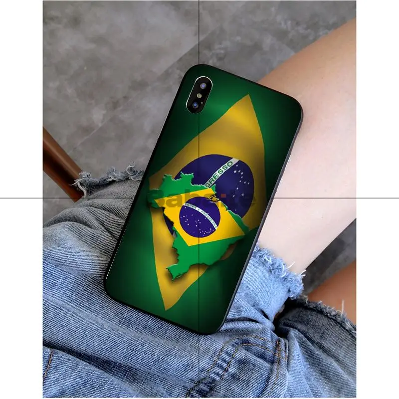 Babaite Бразилия бразильский флаг Роскошный Уникальный Дизайн чехол для телефона iPhone 5 5Sx 6 7 7 plus 8 8 Plus X XS MAX XR