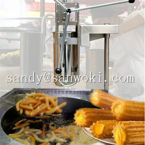 Commercial churros machine manual churro maker Fried dough sticks 5L  Spanish churrera churro maker filler churros making machine