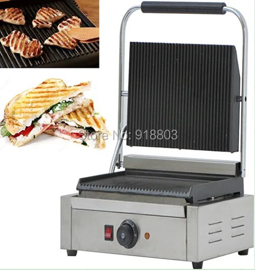 

Commercial Use 220v Electric Sandwich Panini Grill with CE Certificate