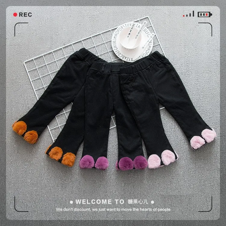 Леггинсы для девочек; Теплая эластичная бархатная одежда для маленьких девочек; кашемировые брюки для девочек; детские леггинсы; брюки; одежда для детей