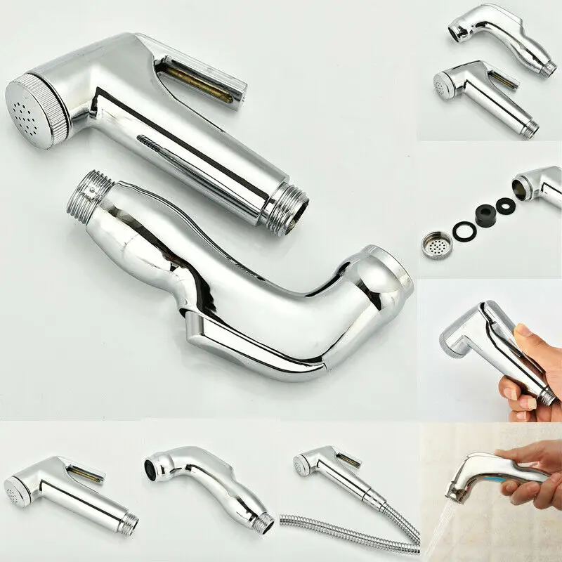

1pcs Hand-held Clean Body Bidet Nozzle Spray Toilet Sprinkler Docking Hand Shower Stainless Steel For Easy Control Portable
