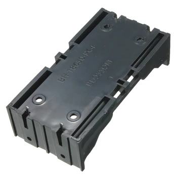 

HFES Hot 10x Battery Holder Box Case Black for 2x 13.7V 18650 Battery