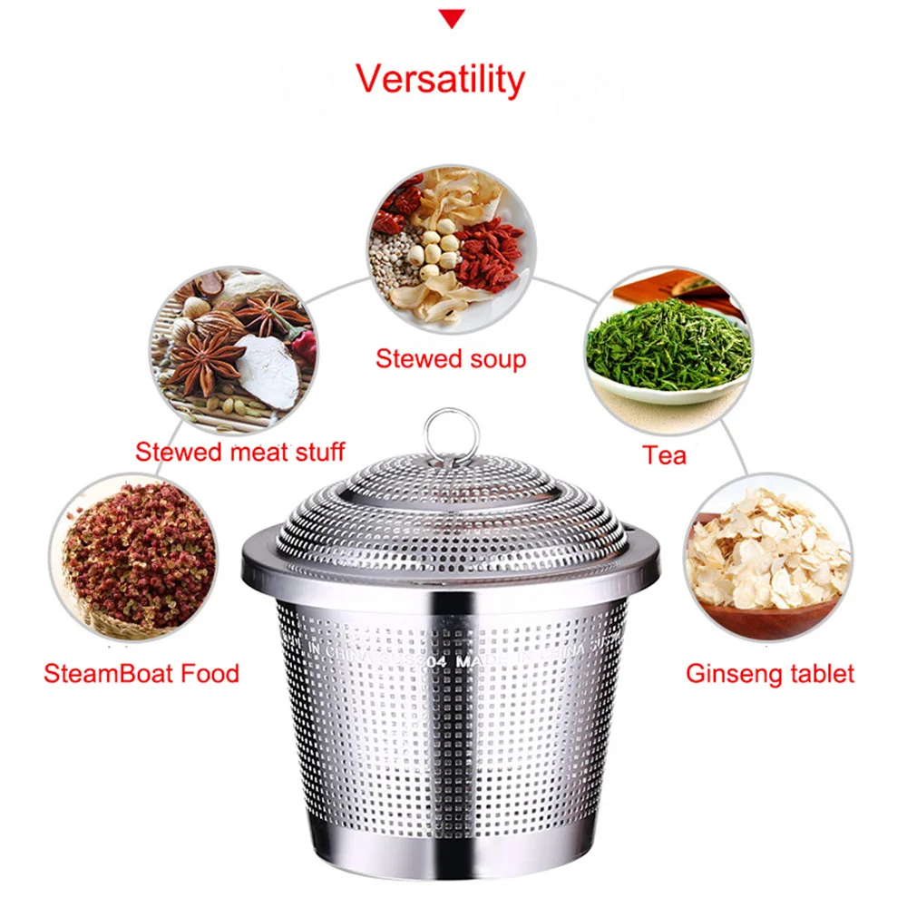 

Durable 3 Size Stainless Steel Mesh Tea Infuser Reusable Mesh Herbal Ball Tea Spice Strainer Loose Tea Leaf Spice Filter Infuser