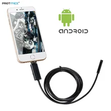 Protmex 5мм7мм/8 мм объектив 2 в 1 Мини USB эндоскоп для телефонов Android бороскоп трубка Инспекционная камера с кабелем 2 м/5 м/10 м