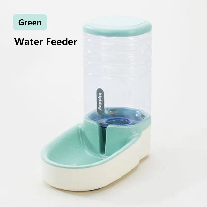 LIGINWAAT 3.8L автоматические кормушки для собак большая емкость пластиковая бутылка для воды миски для кормления и диспенсер для питьевой воды для собак и кошек - Цвет: Green water feeder