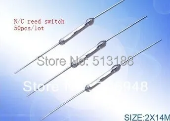

N/C normally closed Magnetic Reed Switch 2*14mm