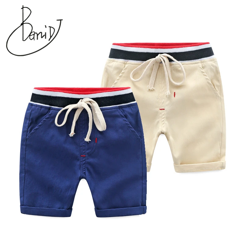 

2019 Hot sale Boys Spring summer season Shorts Fashion Cotton Children's Clothing Straight Drawstring Kids short pants size 2-6T