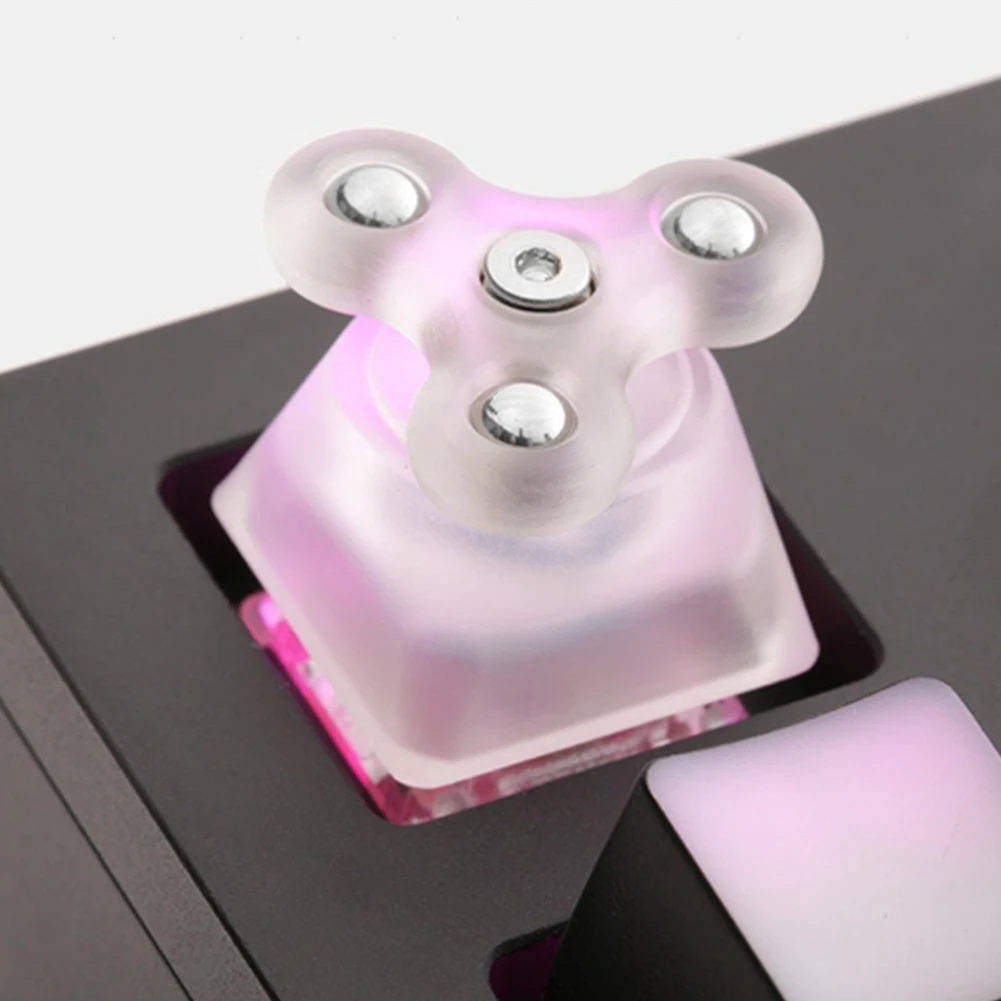 

Eva Dota Fingertip Gyro Transparent Keycaps Resin OEM R4 Colorful Rotatable Key Cap For Cherry Switch Mechanical Keyboard