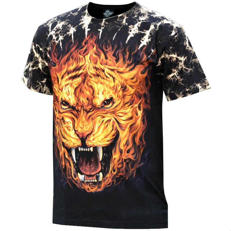 Luminous T-shirts Men Women 3d Wolf T shirt Rock Cotton Tshirt Short Sleeve Summer Tops Tees Fashion Brand Clothing Luxtees (4)