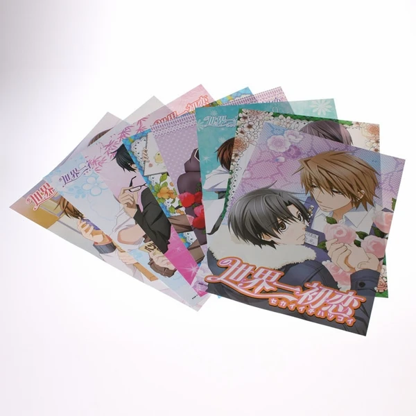 8 шт./лот Sekai-ichi Hatsukoi игрушки плакаты Stiker в комплекте 8 различных фотографий плакат с героями аниме Размер: см 42 см x 29 см