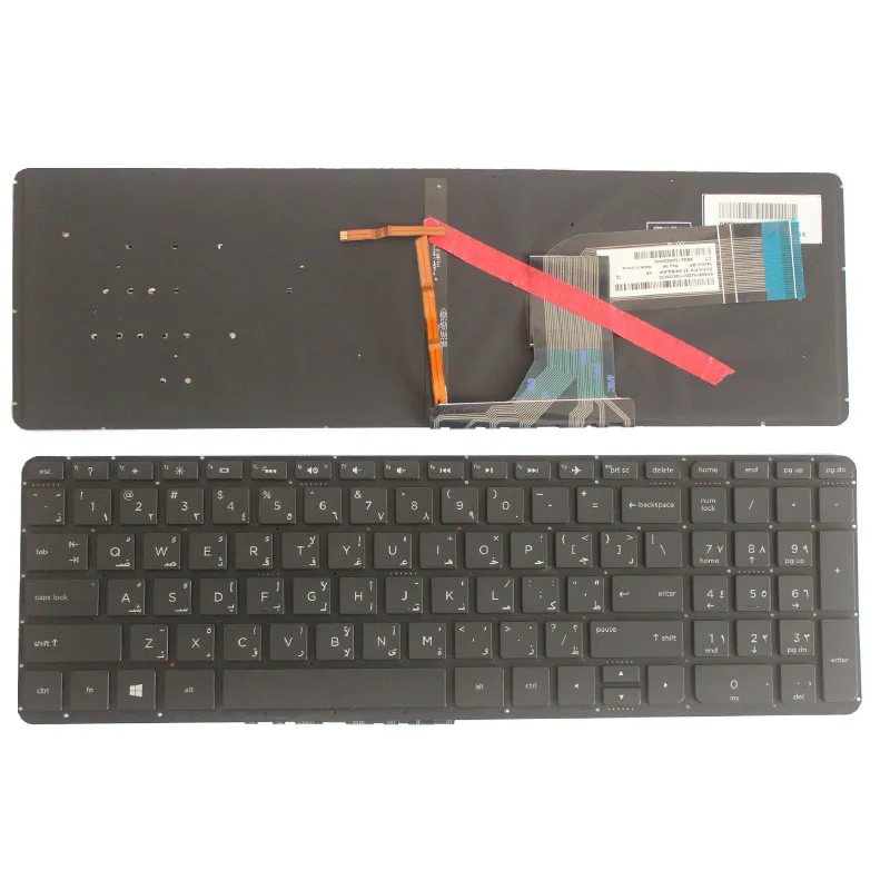 Арабская клавиатура для ноутбука HP Pavilion Beats 15-p071nr 15-p099nr 15z-p000 15-p089na 15-p099na 15-p000ns с