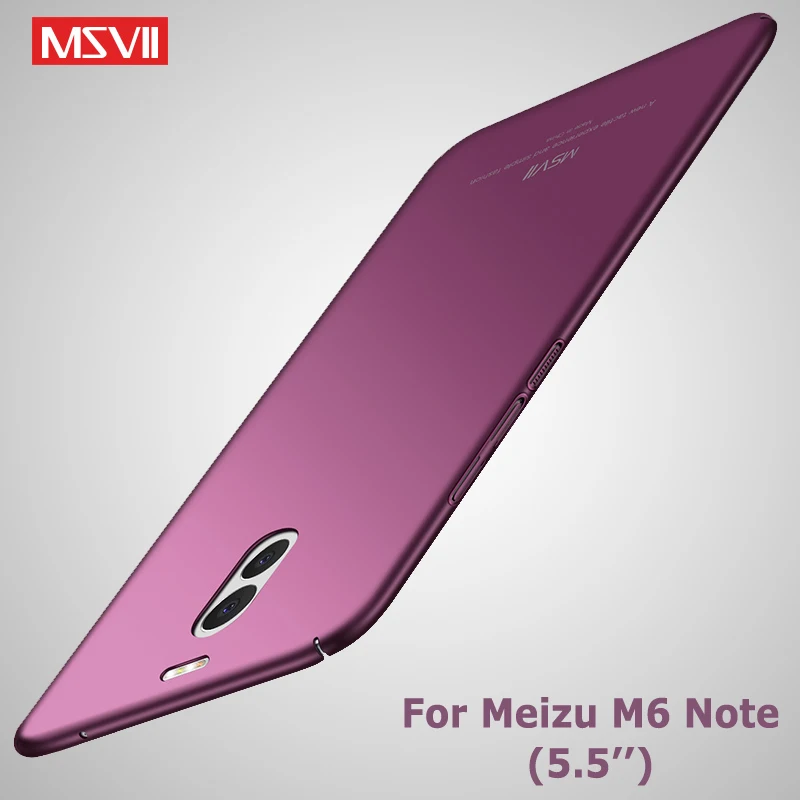 

MSVII Cases For Meizu M6 Note Case Ultra Thin Matte Cover For Meizu M6 Case Hard PC Back Cover For Meizu M 6 Note 6 Phone Cases