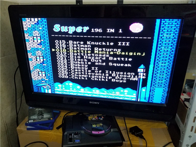Игровая приставка sega для видеоигр mega drive 16 бит с 196 бесплатными классическими