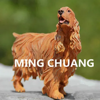 

Cute Simulation Puppy Statue spaniel English Cocker Spaniel Small-size terriers Bust Resin Action Figure Collectible Model Toy