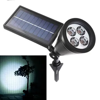 

New Arrival Led Solar Light Outdoor 4 LEDs Solar Power Spotlight Garden Lawn Lamp Landscape Spot Lights