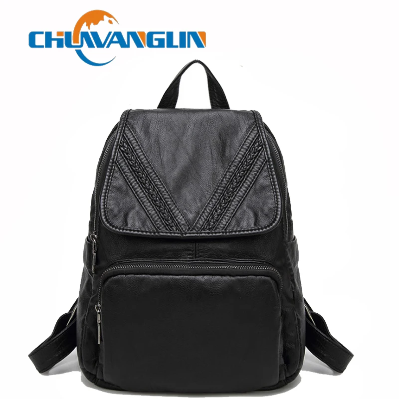 

Chuwanglin New women backpacks Genuine Leather backpack mochila feminina fashion travel bags Daily school bag D932
