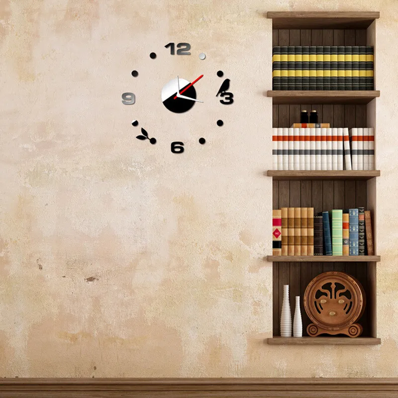 Новые настенные часы Horloge 3D Diy акриловые зеркальные наклейки украшение дома гостиная кварцевые иглы