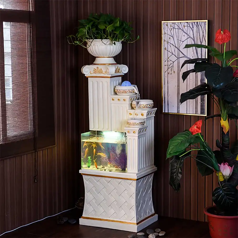 Aquarium fish tank artificial landscape rockery water fountain with