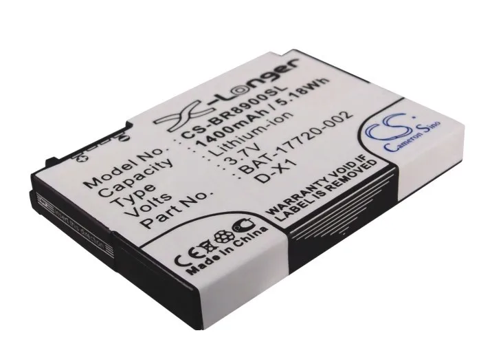 Аккумулятор Cameron Sino 1400mah для BLACKBERRY 8900 Storm BAT-17720-002 D-X1 9630 2 9550 Javelin RCC51UW | Мобильные