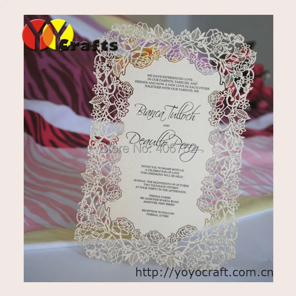 wedding menu printing