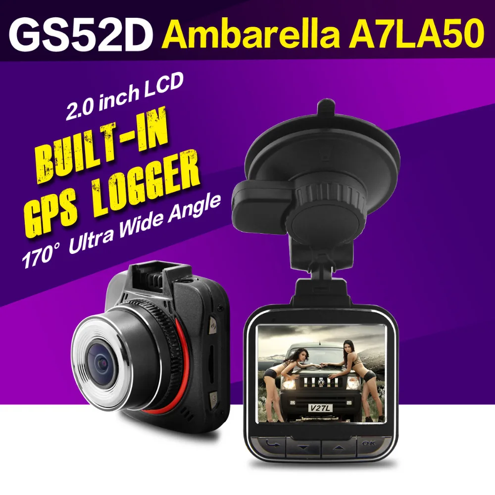 Xycing Ambarella A7LA50 gps Видеорегистраторы для автомобилей GS52D G52D мини автомобиль Камера