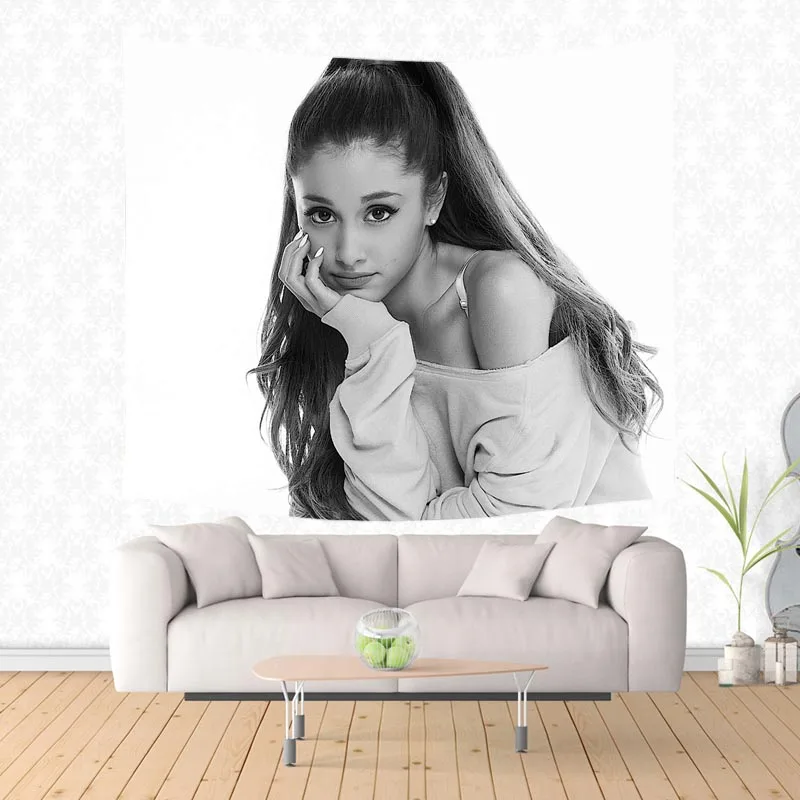 Настенный декоративный гобелен с принтом Ariana Grande пляжный коврик песчаный плед