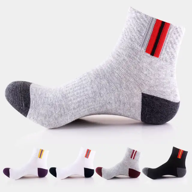 US $14.99 5 pairs Basketball Sport Ankle Quarter Socks Soft Cotton Sport Gym Sport Tennis Bowling Camping Run