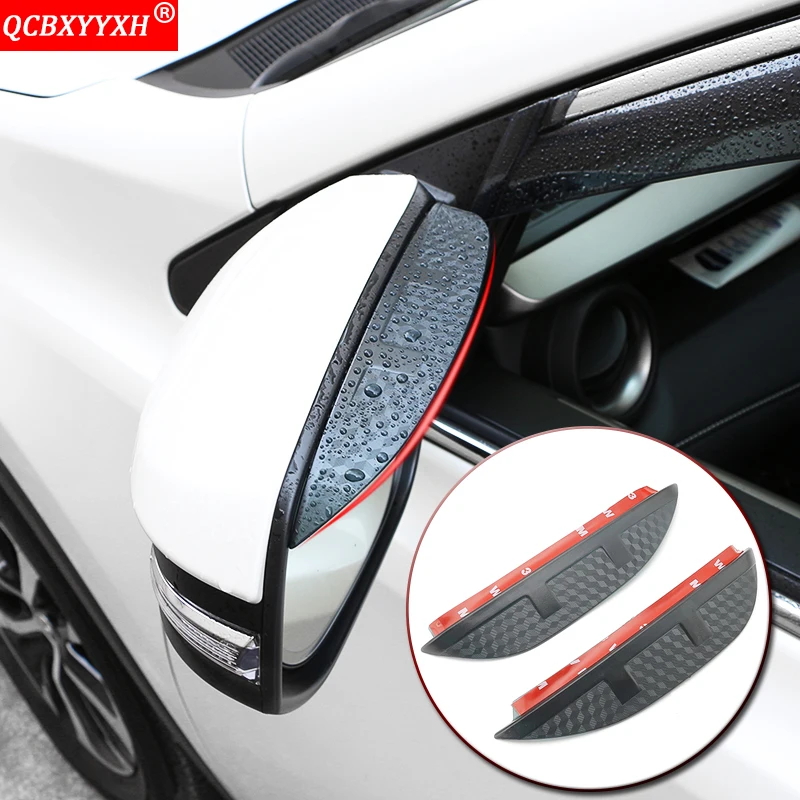 

Car Styling Car Rearview Mirror Eyebrow Rain Gear Shield Anti-rain Cover Sticker For Chery Arrizo 5 Tiggo 2 3 5 7 3X 2014-2019