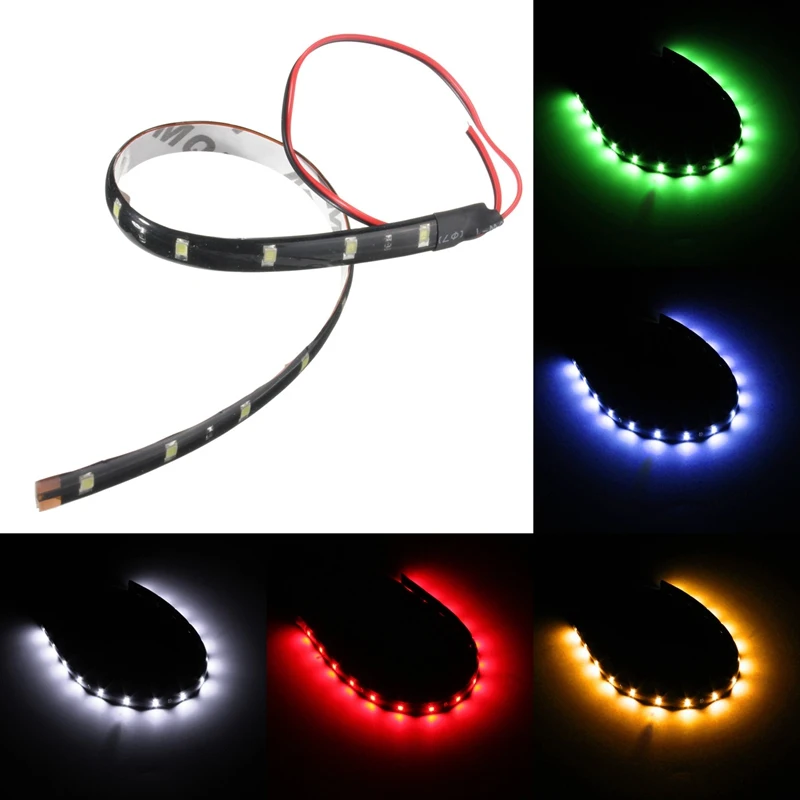 Супер яркий 30 см 3528 SMD 15 светодиодный гибкий неон сделай сам для дома