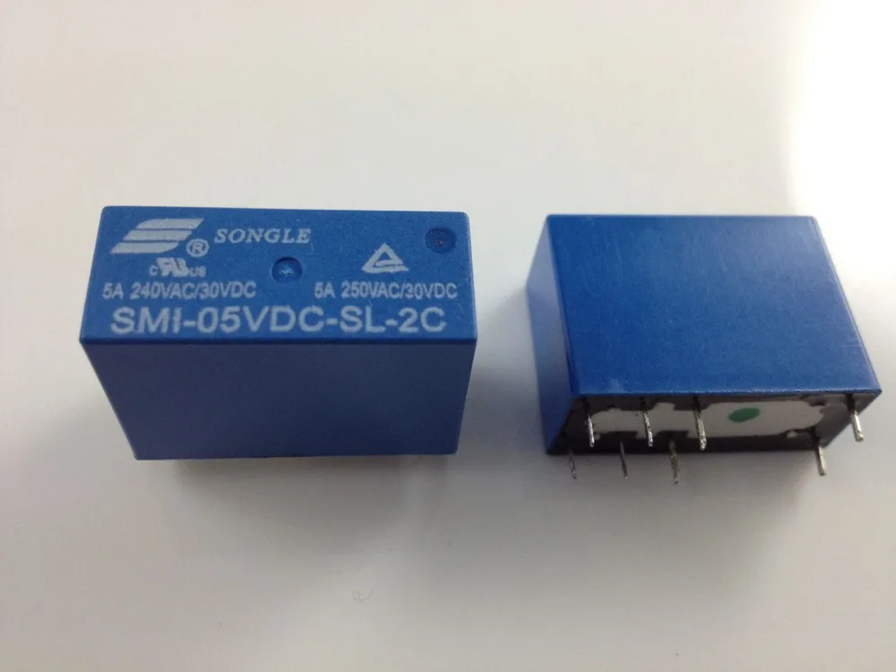 2pcs SMI-05VDC-SL-2C DC 5V 5A 250V 2 group converted 8-pin Power Relay | Обустройство дома