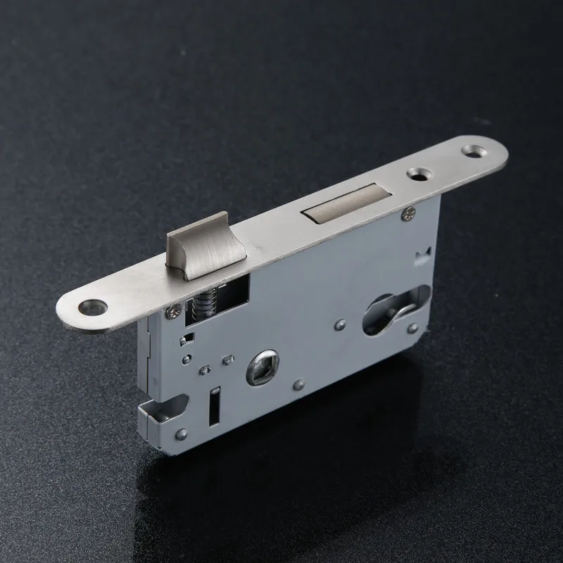 Stainless Steel Lock Door Split Lock Body Wooden Door Lockcase Metal Fillet Panel Fit Cylinder Height 29mm 50X45 door lock