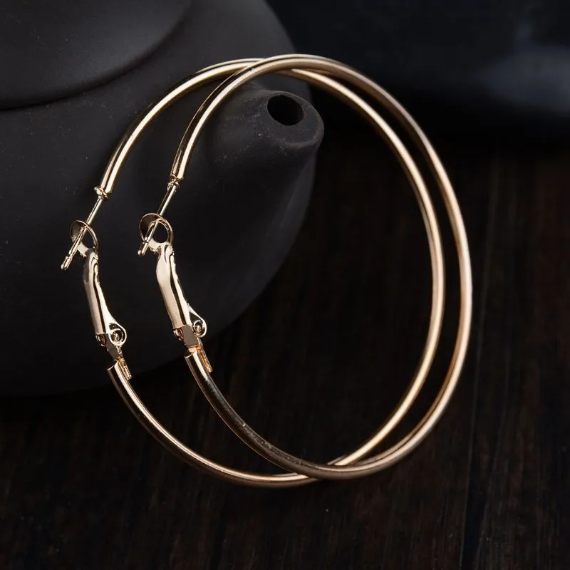 60 мм, большие круглые серьги, серебряный, золотой пирсинг, круглые серьги-кольца для женщин, креольские ювелирные изделия, серьги Aros Brinco Argola