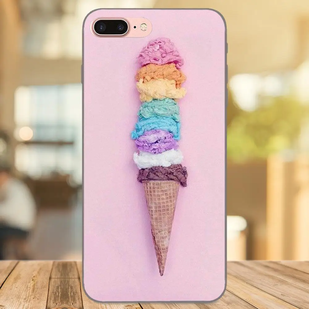 Милый чехол из мягкого ТПУ с изображением мороженого для Xiaomi Redmi Note 2 3 4 4A 4X5 5A 6 6A Plus