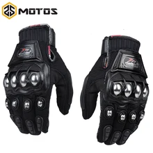 ZS MOTOS Madbike protective Gloves motorcycle Stainless Steel Sports Racing Road Gears Motorbike motocicleta guantes moto luvas