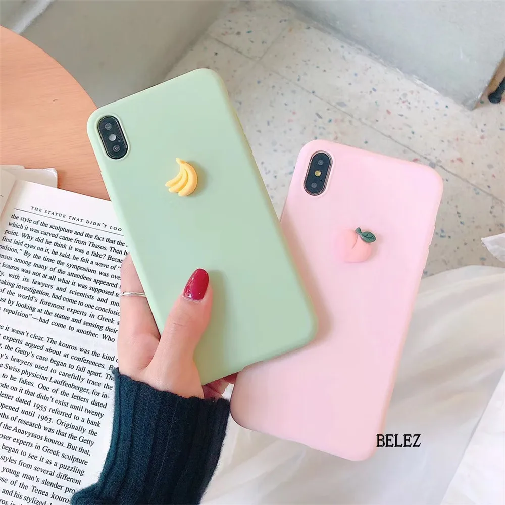 

3D fruit banana peach grape candy soft silicone case for samsung Galaxy S10 S9 S8 Plus S7 Note 9 A10 A50 A750 M10 M30 cute cover